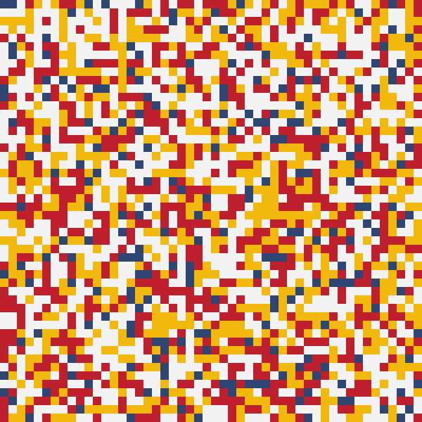 Run 1 Mondrian Series: Print 23 of 25